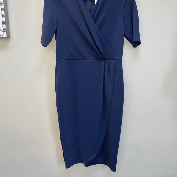 NWT Navy Le Chateau midi dress - Picture 3 of 5
